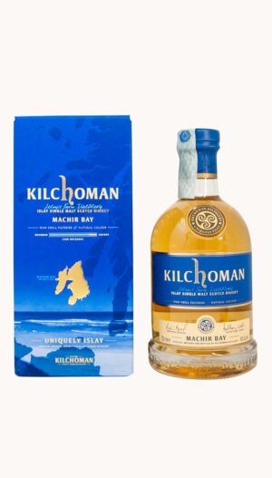 Una bottiglia di whisky Single Malt Machir Bay della distilleria Kilchoman