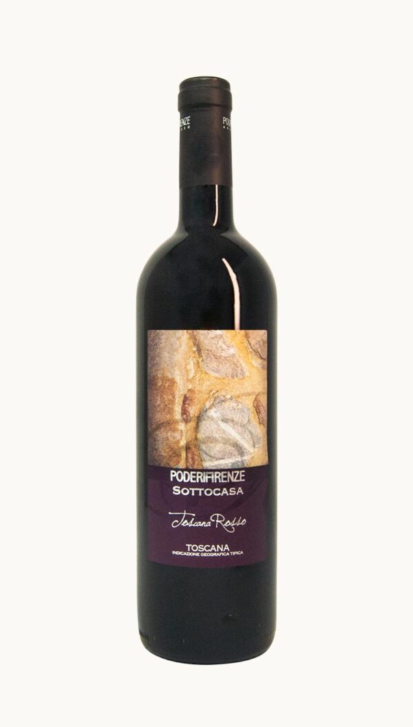Una bottiglia di Cabernet Sauvignon Toscana Rosso IGT della cantina Poderi Firenze